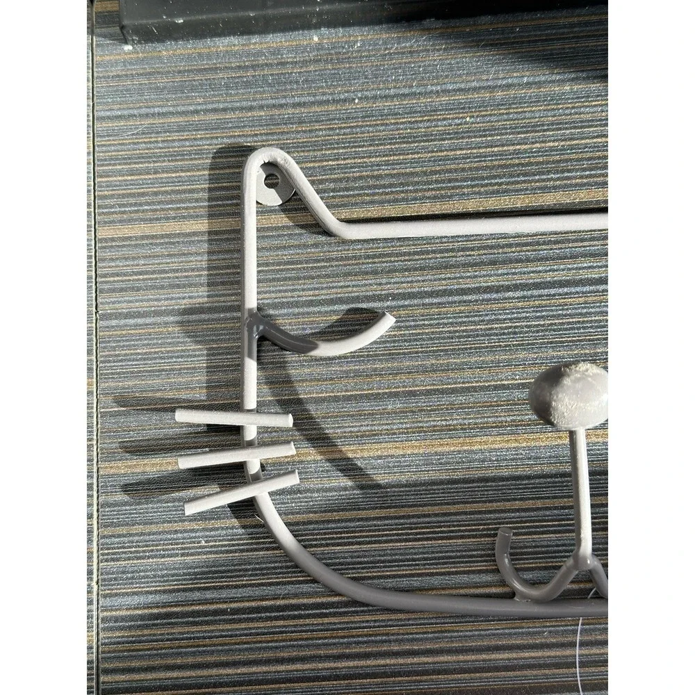 Cat Face Shaped Metal Wall Hook With Hardware NWT